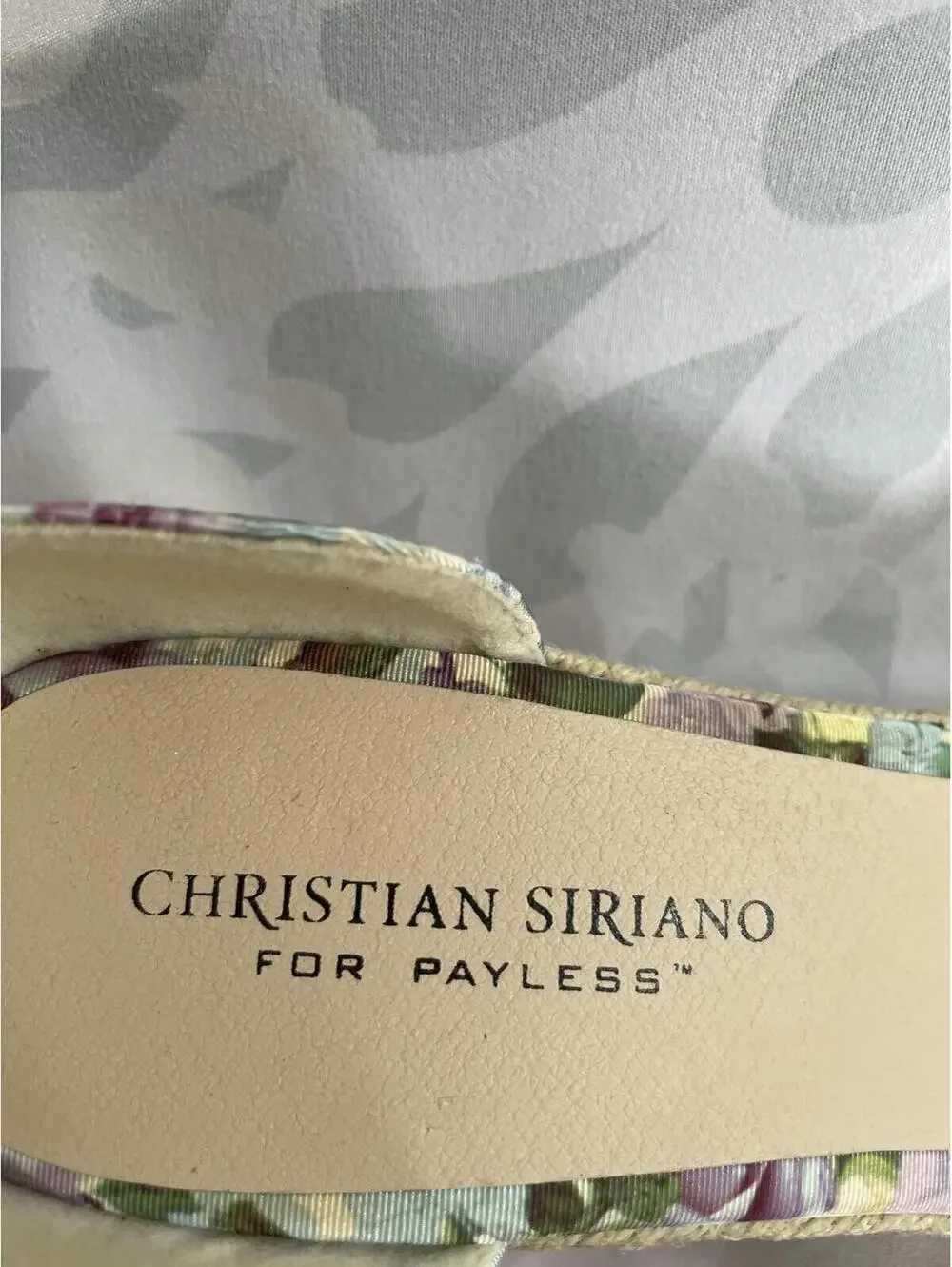 Floral Espadrille Wedge Sandals US Size 9.5 Christian Siriano for Payless